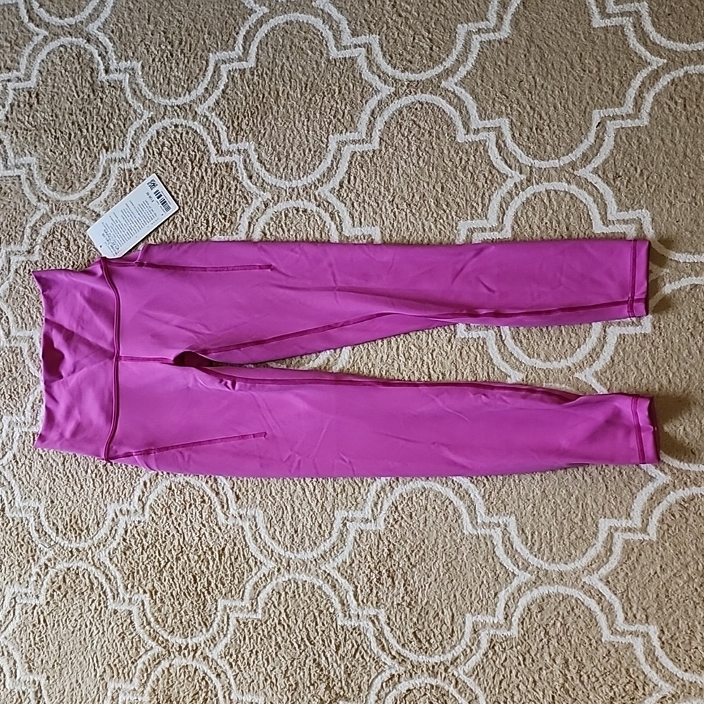 Lululemon Wunder Train High-Rise Tight 25" *Pockets in Pow Pink NWT
